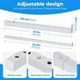 thumbnail image 2 of Window Lock Bars 16 Pieces for Child Protection Interior Safety Metal Window Stops Anti-theft Bars Adjustable Window Security Bars Inches Retractable, 2 of 5