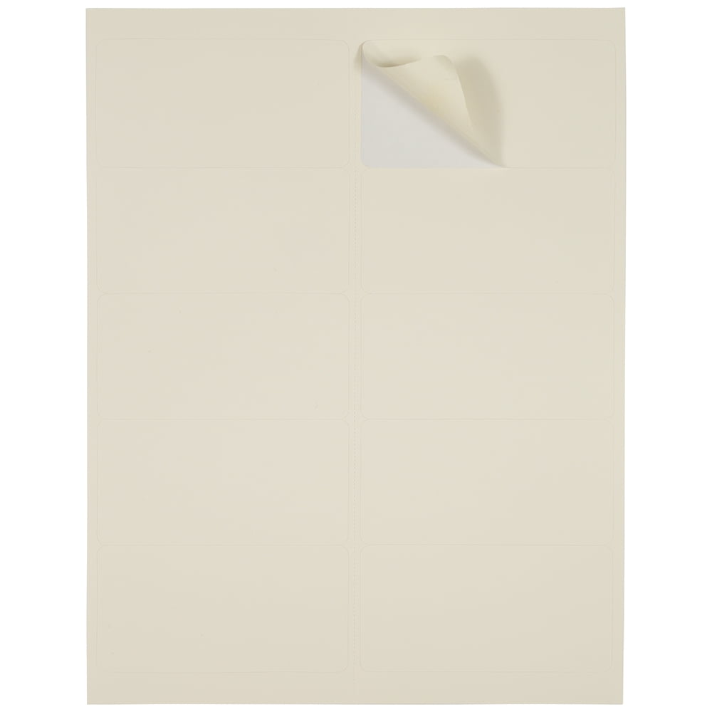 JAM Paper Shipping Address Labels, Standard Mailing, 2 x 4, Ivory, 120 per Pack