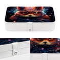 thumbnail image 4 of Animal Portable PU Leather Jewelry Organizer Stand Display Case Earring Organizer with Removable Compartment, 4 of 6