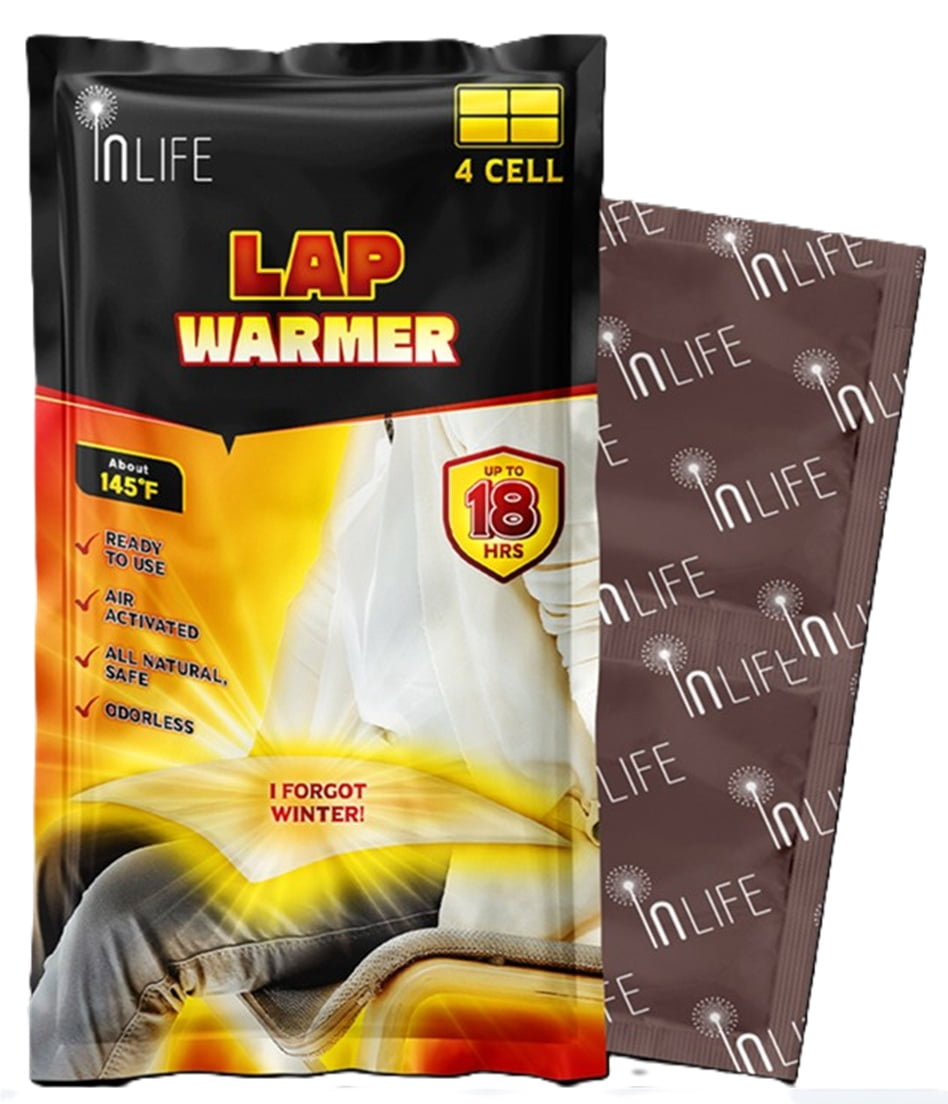 InLife Super Warmer for Lap and Body, Heating Wider Area, Air-Activated, Consistently Long Last over 18 Hours, 10 Packs