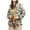 Green, variant on Women's Plaid Hooded Jacket 2025 Trendy Button down Long Sleeved Coat Fall Winter Casual Outwears with Pocket