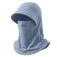 thumbnail image 3 of IAJFHAFS 3 In 1 Summer Cooling Balaclava Breathable Sun Protection Hood with Neck Guard & Face Mask Outdoor Activities Sun Hats for Men Women Dark Gray, 3 of 7
