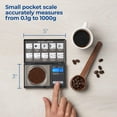 thumbnail image 3 of Báscula de bolsillo American Weigh Scale, 600 g x 0,1 g, negra, 3 of 7