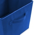 thumbnail image 3 of Casafield Set of 6 Fabric Storage Cube Bins, Royal Blue - 11" Collapsible Foldable Cloth Baskets for Shelves and Cubby Organizers, 3 of 7