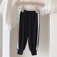 thumbnail image 5 of OGLCCG Boys Athletic Jogger Pants Summer Side Stripe Wide Leg Track Pants Casual Baggy Elastic Waist Thin Sweatpants 0-10 Years, 5 of 5