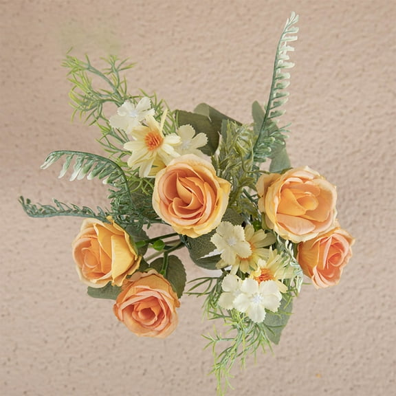 RuiJiao Glued Rose Imitation Flower Home Decoration Wedding Handheld Flower Wall Artificial Flower