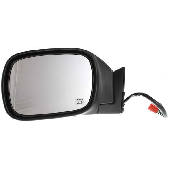 Mirror Compatible With 1997-2001 Jeep Cherokee Left Driver Side Heated Textured Black Kool-Vue