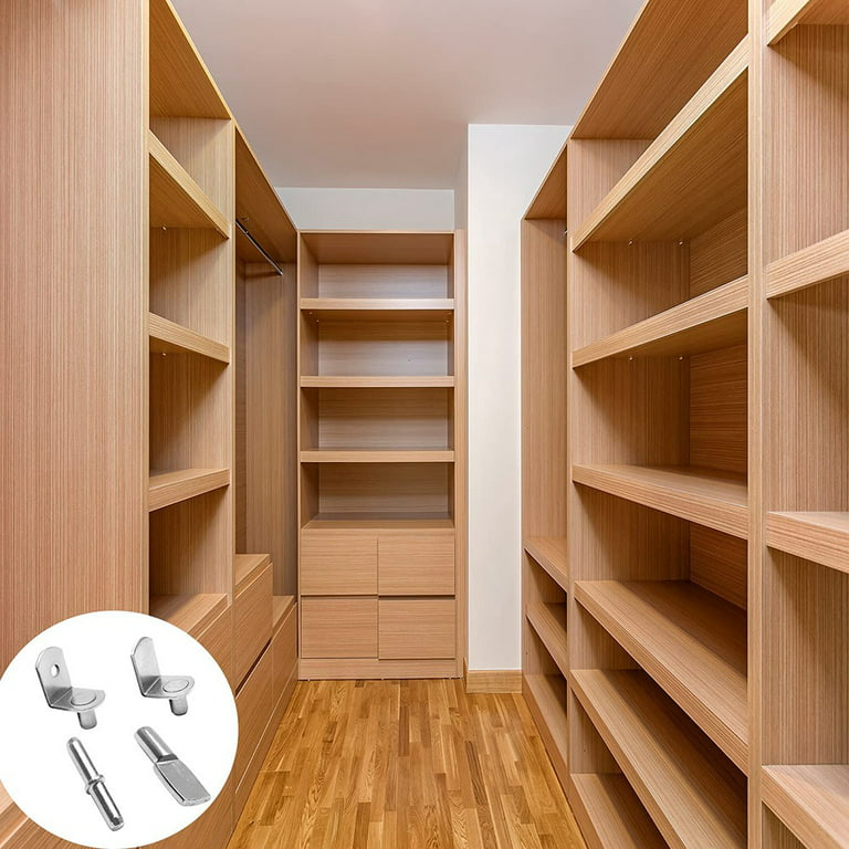 Shelf Pins Shelf Support Pegs for Furniture Bookcase Shelves Cabinet Closet  Shelf Supports Gold 6 Pcs
