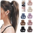 thumbnail image 1 of wonima11 Hair Clips 1.37 Inch Colored Small Hair Claw Clips for High Ponytail(pack of 8), 1 of 1