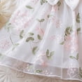 thumbnail image 6 of ITSAME Baby Girls Tutu Dress, Crewneck Cute Bow Flutter Ruffle Summer Fashion Puffy Tulle Princess Dress White 18-24M, 6 of 6
