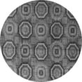 thumbnail image 1 of Ahgly Company Indoor Round Abstract Gray Modern Area Rugs, 4' Round, 1 of 4