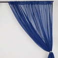 thumbnail image 5 of BalsaCircle 10 feet x 10 feet Sheer Voile Backdrop Drapes Curtains 2 Panels 5x10 feet Wedding Party Navy Blue, 5 of 5