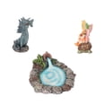 thumbnail image 4 of 3pcs Fairy Garden Miniature Fish Pond Kit Hand Painted Sunproof Coating Waterproof Lovely Fairies Dragon Pond Figurine, 4 of 5