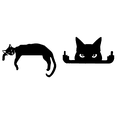 thumbnail image 1 of Letrero Esquina Puerta Metal para Gato Halloween Recuerdos Fiesta (acostado), 1 of 6