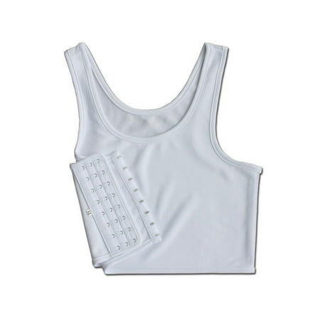 Chest Binder Underwear Tank Tops Bandage Trans Breathable Side Hook Bustier Bra