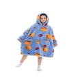 thumbnail image 3 of Wearable Blanket Hoodie for Adults Sherpa All Patterns Oversized Sweatshirt Blanket with Pockets, 3 of 6