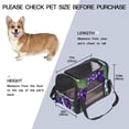 thumbnail image 3 of Grape Pet Carrier Bag 900D Oxford Cloth Sherpa Nylon Webbing 17x10x11.8 in Fabric Base 43x26x30 cm, 3 of 7