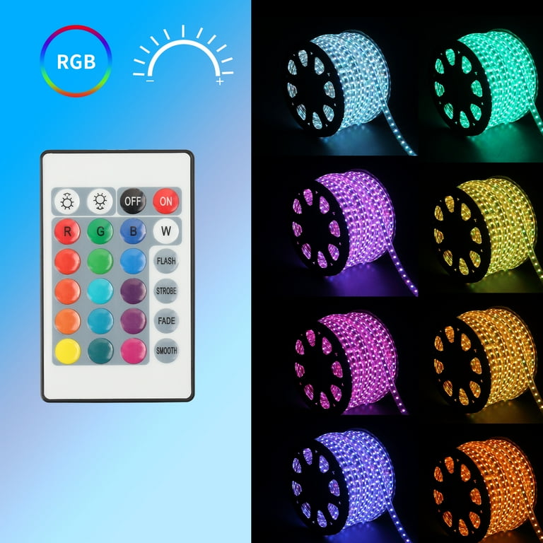 Ainfox 110V 150 Ft. 2 Wire Led Rope Lights,Christmas Lights Waterproof Indoor Outdoor Use for Backyard Party Christmas Thanksgiving Decoration(Cold White) Ainfox 110V 150 Ft. 2 Wire Led Rope Lights,Christmas Lights Waterproof Indoor Outdoor Use for Backyard Party Christmas Thanksgiving Decoration(Cold White)