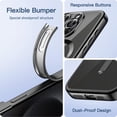 thumbnail image 6 of JETech Electroplated Case for iPhone 15 Pro 6.1-Inch, Camera Lens Full Protection, Compatible with MagSafe Wireless Charging, Shockproof Soft TPU Phone Cover (Black), 6 of 7