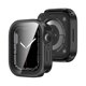 thumbnail image 1 of wonima02 Metal Case Compatible with Apple Watch 45mm Series 9/8/7 with Built-in Screen Protector, Straight Edge Ultra Thin with Back Cover Protective Cover for iWatch 45mm, Black, 1 of 1