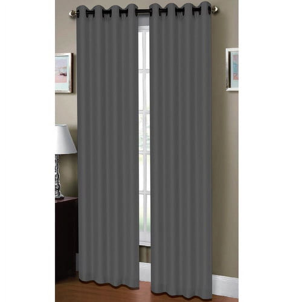 Raphael Heathered Faux Linen Extra Wide Grommet Curtain Panels