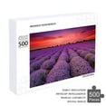 thumbnail image 4 of 500 Piece Puzzle For Adults Unique France Provence Lavender Field Puzzle 500 Pieces Summer Sunset Landscape 500 Piece Puzzle For Adults Teens Purple Romantic Lavender Art Wall Hanging, 4 of 5
