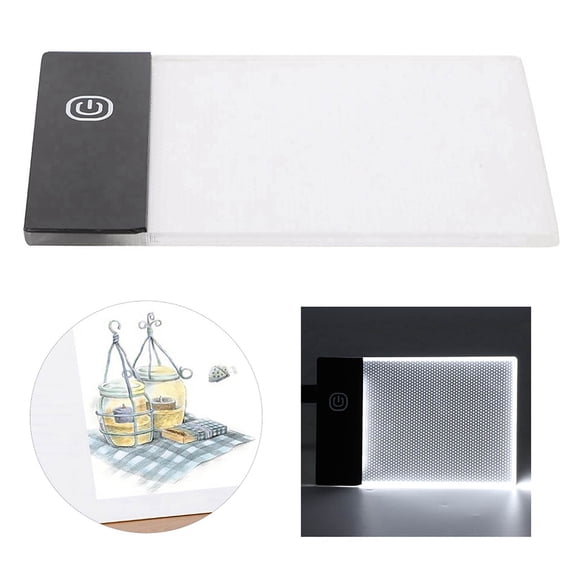 Poly Fill A6 Light Pad Ultra Thin for Animation Industry for Calligraphy and Painting for White Cloth for Paper, Artcraft Tracing Light Pad, Book Kit