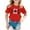 Red, variant on KAUOD Kids Canada Day Flag Shirt Patriotic Maple T-shirts for Boys Girls Short Sleeve Crewneck Cotton Graphic Tees Tops