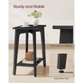 thumbnail image 3 of VASAGLE MAEZO Collection - Side Table, 2-Tier Small Rectangular End Table, 11.8 x 18.9 x 21.8 Inches, Nightstand with Tapered Legs, Curved Transitions, for Small Spaces, Charcoal Gray, 3 of 6