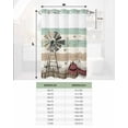 thumbnail image 7 of No Hook Shower Curtains, Country Farm Extra Long Bathtub Curtains with Snap in Liner, Vintage Farmhouse House Wooden Grain Waterproof Washable Fabric Bathroom Shower Curtain Sets, 72" x 96", 7 of 7