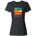 thumbnail image 3 of Inktastic Tumbling Gift Eat Sleep Tumble Repeat Women's T-Shirt, 3 of 5