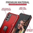 thumbnail image 2 of PBRO Case For Samsung Galaxy S20 Plus Case with Magnetic Ring Holder 360 Degree Rotating Kickstand Dual Layer Hybrid Full-Body Protect Shockproof Drop Proof Impact-Resistant Rugged for S20 Plus Red, 2 of 7