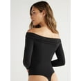 thumbnail image 3 of Sofia Jeans by Sofia Vergara Seamlessly Smoothing Off-the-Shoulder Bodysuit (Women's), Black, 3 of 6