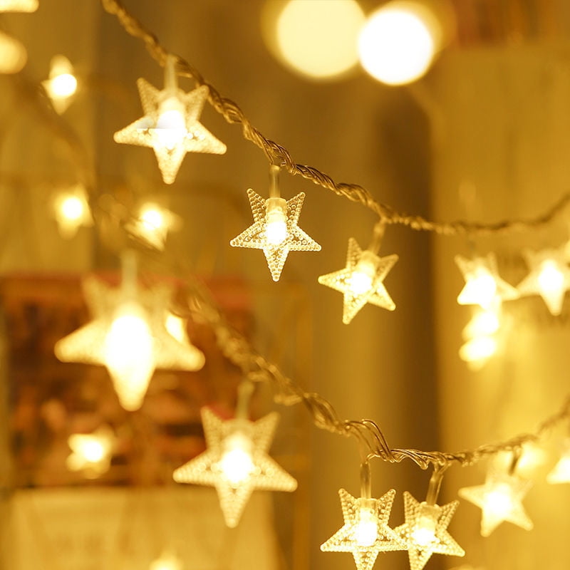 40 LED Star Fairy String Light Christmas Decoration LED Light Wedding Party 