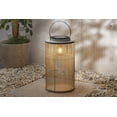 thumbnail image 2 of 18.11 Inch Outdoor White Metal Lantern with Jumbo Solar Light, 2 of 7