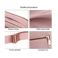 thumbnail image 4 of Bolso  Lab.G Bandolera Pequeño Y Sencillo Con Cremallera Para Mujer Rosa, 4 of 5