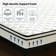 thumbnail image 3 of 8 Inch Twin Hybrid Mattress with Memory Foam & Pocket Springs, Medium Firm Twin Mattress for Kids Durable Support, Pressure Relief, Motion Isolating for Bedroom, RV, Dorm, 3 of 8
