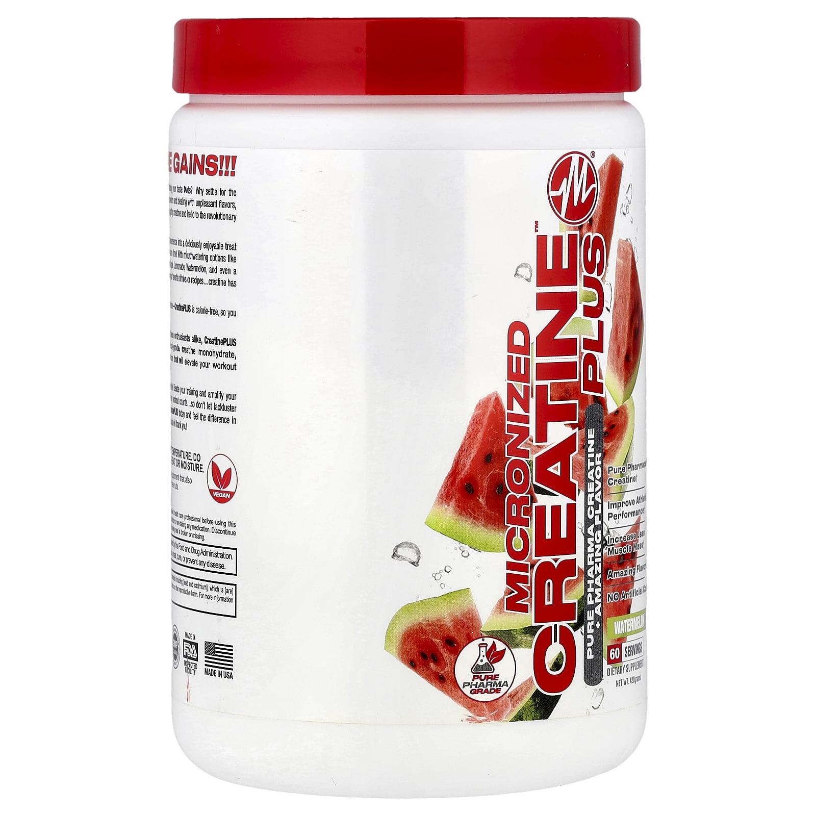 Metabolic Nutrition Micronized Creatine Plus™, Watermelon, 420 g