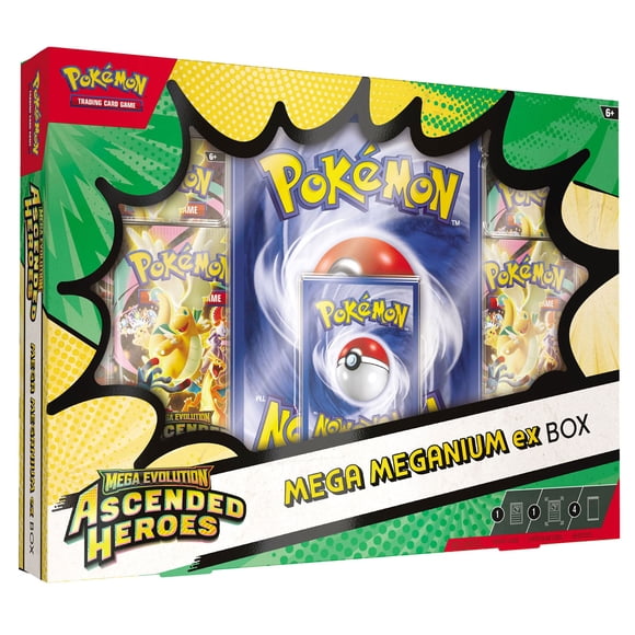 Cartas Coleccionables Pokemon TCG Mega Evolution Ascended Heroes Mega Meganium ex Box
