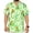 PARROT BIRDS, WHITE, variant on LA LEELA Men's Hawaiian Shirts Short Sleeve Button Down Shirt Mens Summer Shirts Casual Beach Holiday Hawaii Shirts for Men Funny L Parrot Birds, Autumn Green