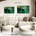 thumbnail image 3 of Elephant Stock Green And Gold Abstract Wall Art - Horizontal Multi Panel Canvas - Living Room Wall Decor - Abstract Multi Panel - Gold And Teal Decor - 38" x 24", 3 of 4