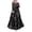 AA-Navy284, variant on Women's Waist Belt Maxi Abaya Printed Long Sleeve Dresses Spring Daily Modest Long Gown