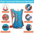 thumbnail image 3 of CJC 10L Hydration Backpack Pack with 2L Water Bladder for Running, Hiking, Cycling, Climbing, Camping, Biking, Blue, 3 of 11