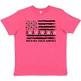 thumbnail image 3 of Inktastic Head and Neck Cancer Awareness- Flag and Ribbon Youth T-Shirt, 3 of 5