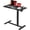 Black, variant on Mobile Standing Desk, Pneumatic Adjustable Rolling Desk(27.5 Inches), Portable Laptop Desk with Wheels, Overbed Bedside Table Laptop Table for Couch, Home, Office, White