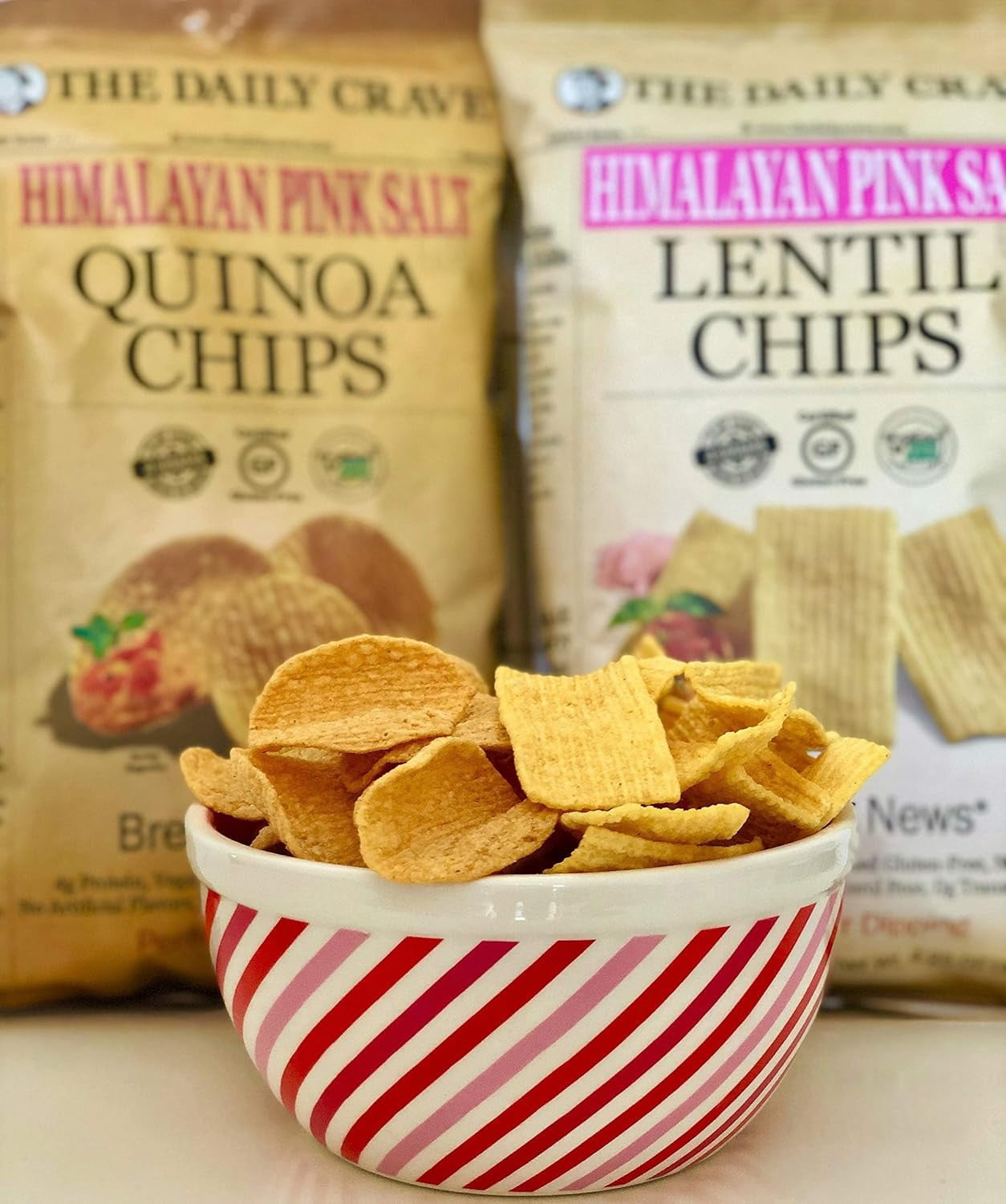 The Daily Crave Quinoa Chips Himalayan Pink Salt -- 4.25 oz Pack of 4
