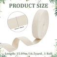 thumbnail image 2 of 16.5 Yard x 1-1/4 Inch Cotton Twill Tape Ribbon Natural Bias Binding Tape Cotton Twill for Sewing Quilting Hemming Binding Crafts Gift Wrapping, 2 of 5