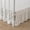 Ivory-ruffle, variant on Bed Skirt Full Size, Ruffled Bed Skirt with Split Corners, 12 Inch Drop Bed Skirting with Platform, Striped Boho Tufted Full Bed Skirts, Striped, Light Camel, 12'' Full