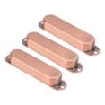 thumbnail image 4 of Guitar Pickup Cover, Noise Reduction Electric Guitar Single Coil Pickup Cover 3pcs Standard Design Copper  For Replacement Red Bronze, 4 of 8
