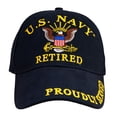 thumbnail image 2 of US Navy Retired Hat for Men and Women, Officially Licensed Product | United States Navy (USN) | Ideal for Gifting | Navy Blue, 2 of 6